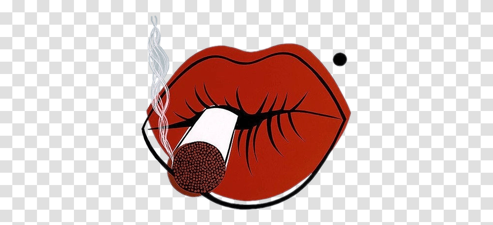 Cigar Lips Smoke, Label, Sticker Transparent Png
