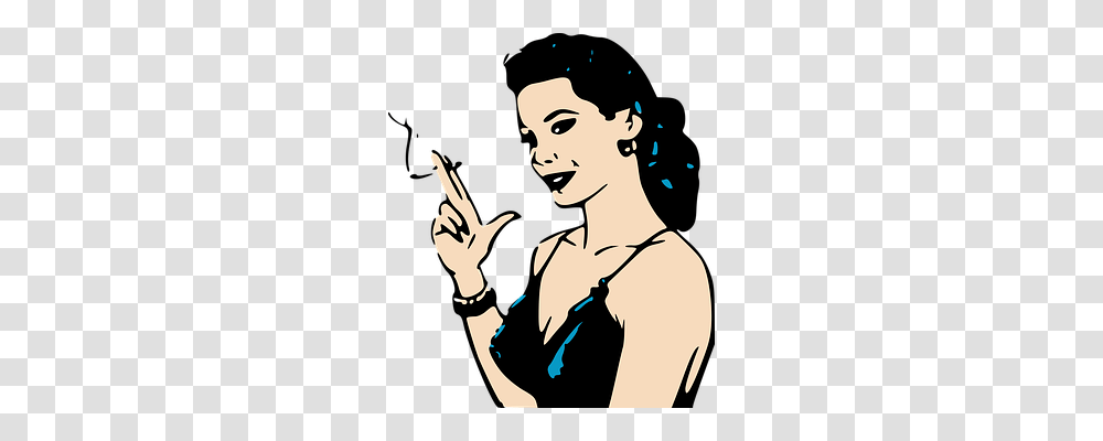 Cigarette Person, Female, Poster Transparent Png