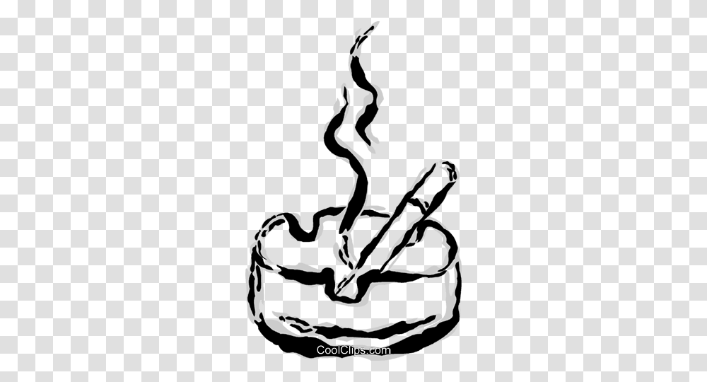 Cigarette And Ashtray Royalty Free Vector Clip Art Illustration, Leisure Activities, Poster, Advertisement, Silhouette Transparent Png