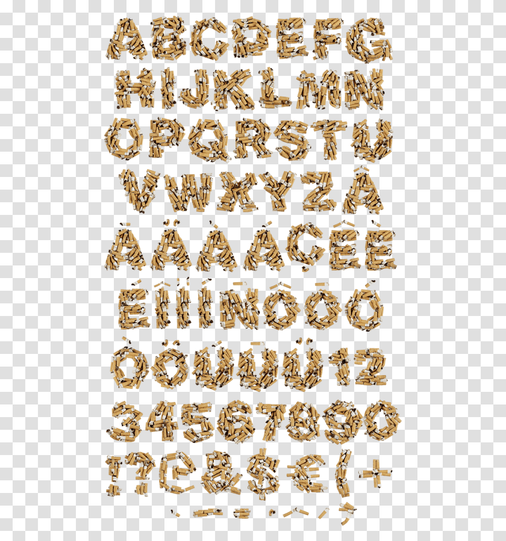 Cigarette Butt Font Handmadefont Language, Rug, Text, Alphabet, Accessories Transparent Png