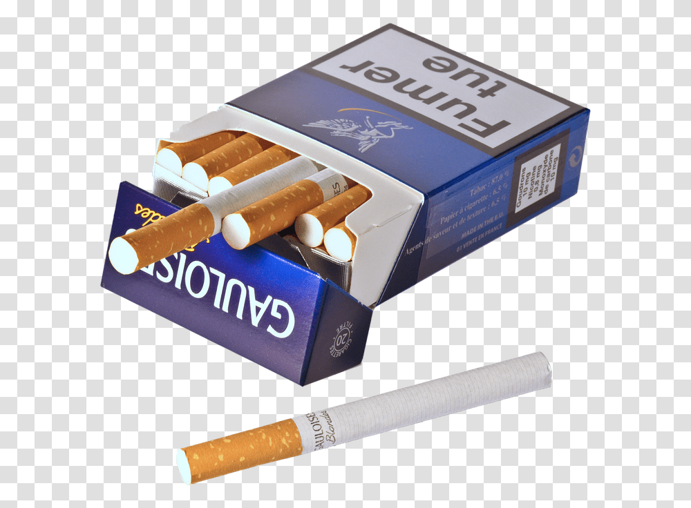 Cigarette Package Tobacco Smoke Gallic Smoke Package, Ashtray, Box Transparent Png