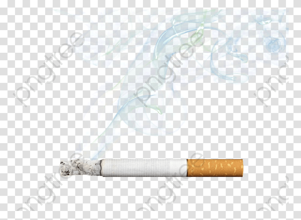 Cigarette Smoke Lighted Category Sketch, Smoking Transparent Png