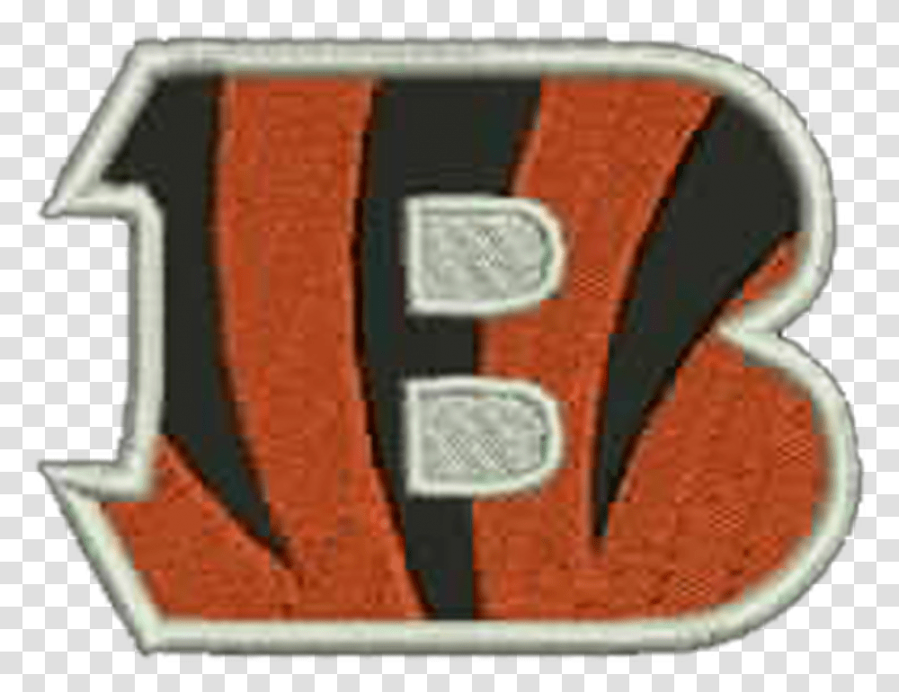 Cincinnati Bengals Embroidered Patch For American Football, Art, Text, Brick, Clothing Transparent Png