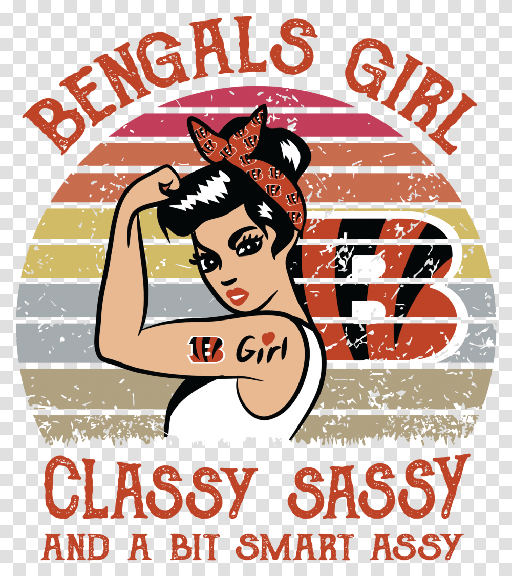 Cincinnati Bengals Nfl Svg Football New Orleans Saints Girl, Poster, Advertisement, Flyer, Paper Transparent Png