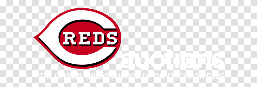 Cincinnati Reds Auctions Cincinnati Reds Logo, Symbol, Text, Label, First Aid Transparent Png