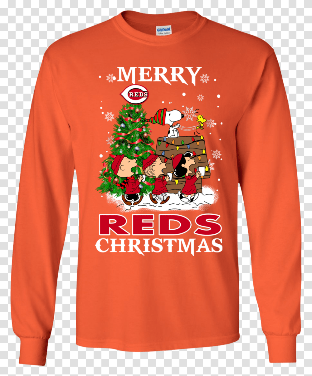 Cincinnati Reds Cartoon Ugly Sweater, Sleeve, Apparel, Long Sleeve Transparent Png