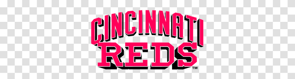 Cincinnati Reds Text Logo Logo Cincinnati Reds Svg, Word, Scoreboard, Alphabet, Brick Transparent Png