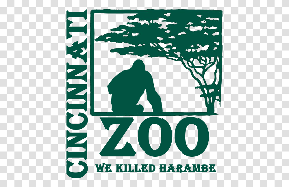 Cincinnati Zoo Brought Their Twitter Back Harambe Cincinnati Zoo Logo, Poster, Advertisement, Text, Alphabet Transparent Png