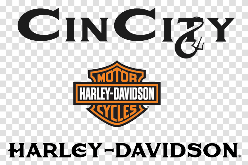 Cincity Harley Davidson Logo Poster, Trademark, Badge Transparent Png