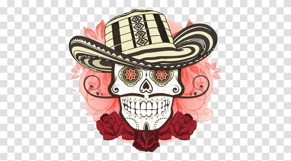 Cinco De Mayo Skull 5 De Mayo Skull, Hat, Apparel, Person Transparent Png
