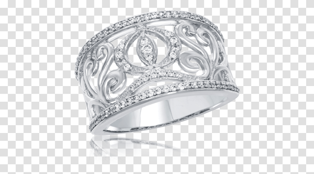 Cinderella Carriage Band 13cttw In 14k White Gold Engagement Ring, Accessories, Accessory, Jewelry, Diamond Transparent Png