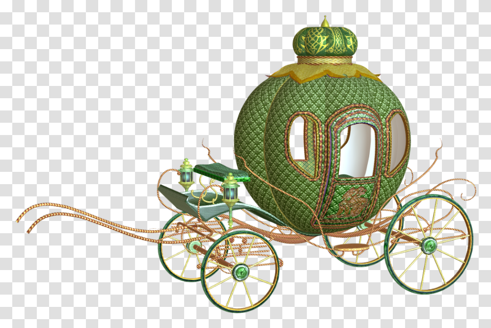 Cinderella Carriage Black And White Clipart Cinderella Carriage, Wheel, Machine, Vehicle, Transportation Transparent Png