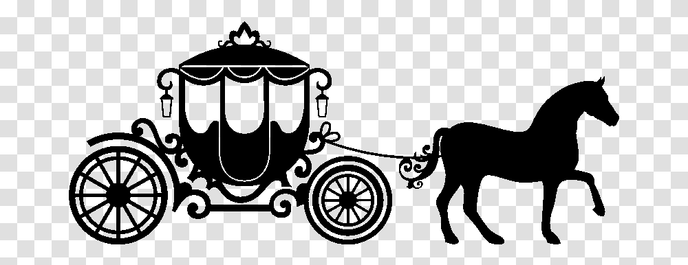Cinderella Carriage Silhouette Silhouette Cinderella Carriage Clipart, Gray, World Of Warcraft Transparent Png