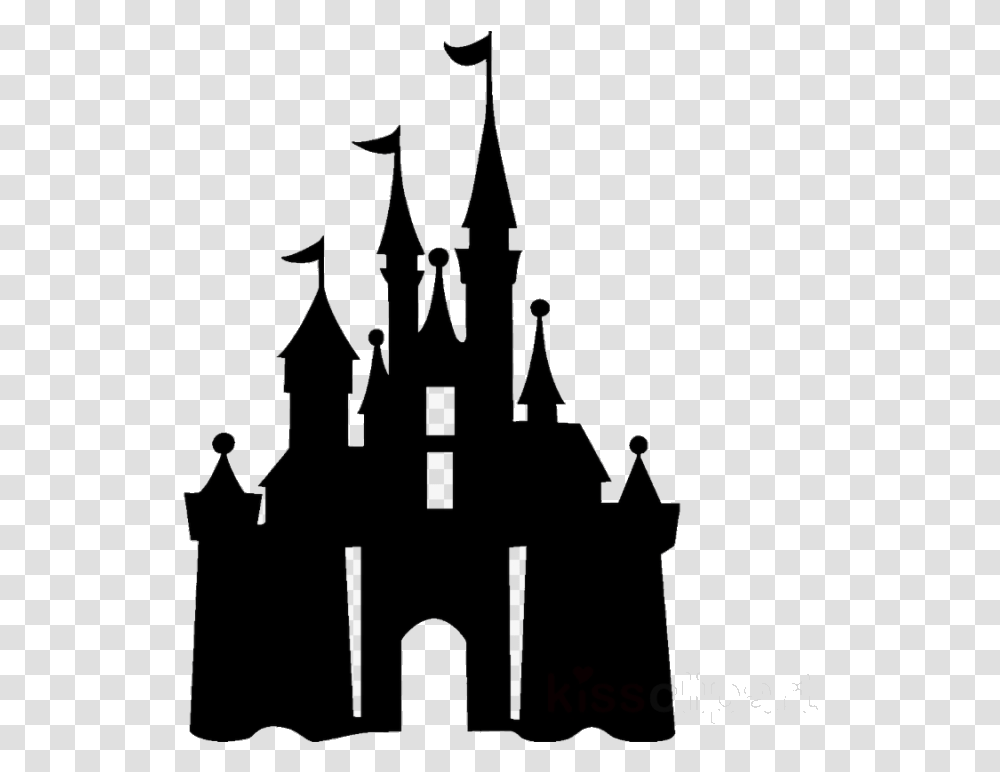 Cinderella Castle Clipart Disney Silhouette For Free Disneyland Castle Silhouette, Architecture, Building, Church, Spire Transparent Png