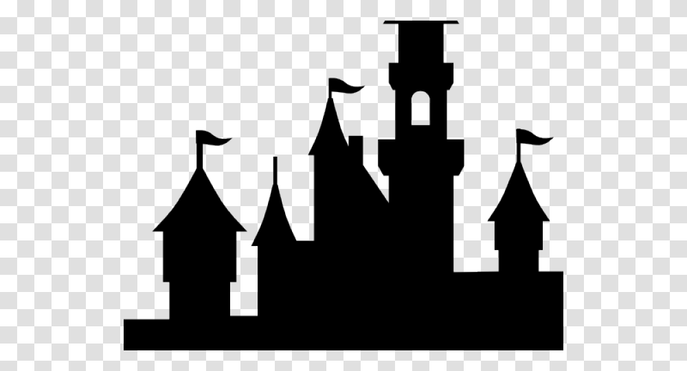 Cinderella Clipart Big Castle Disney Castle Silhouette, Plot, Plan, Diagram Transparent Png