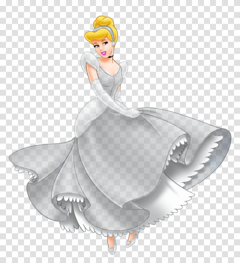 Cinderella Clipart Black And White Early Disney Princesses, Drawing, Statue, Sculpture, Sink Faucet Transparent Png