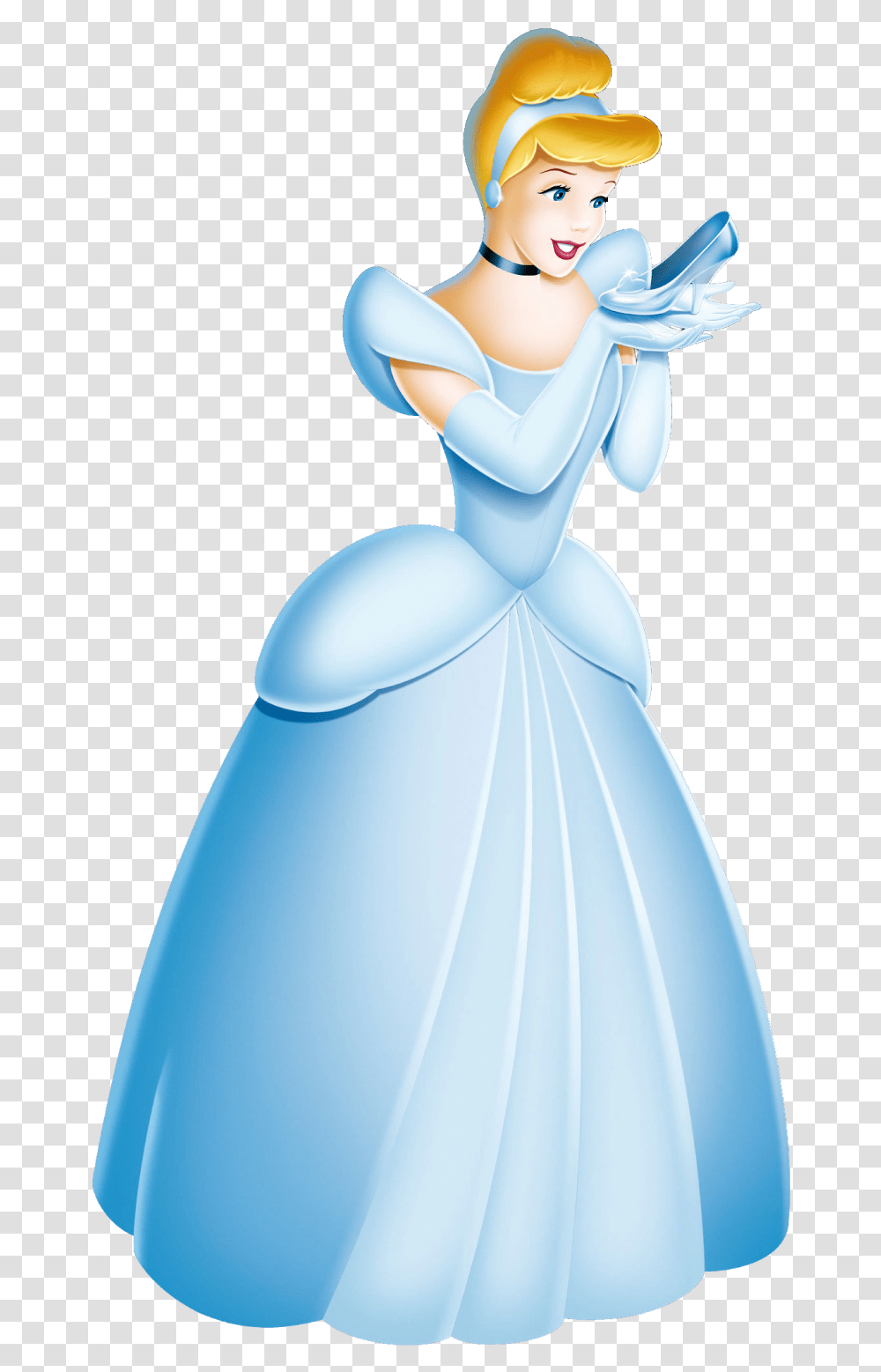 Cinderella Clipart Disney Cinderella Holding Glass Slipper, Doll, Female, Figurine Transparent Png