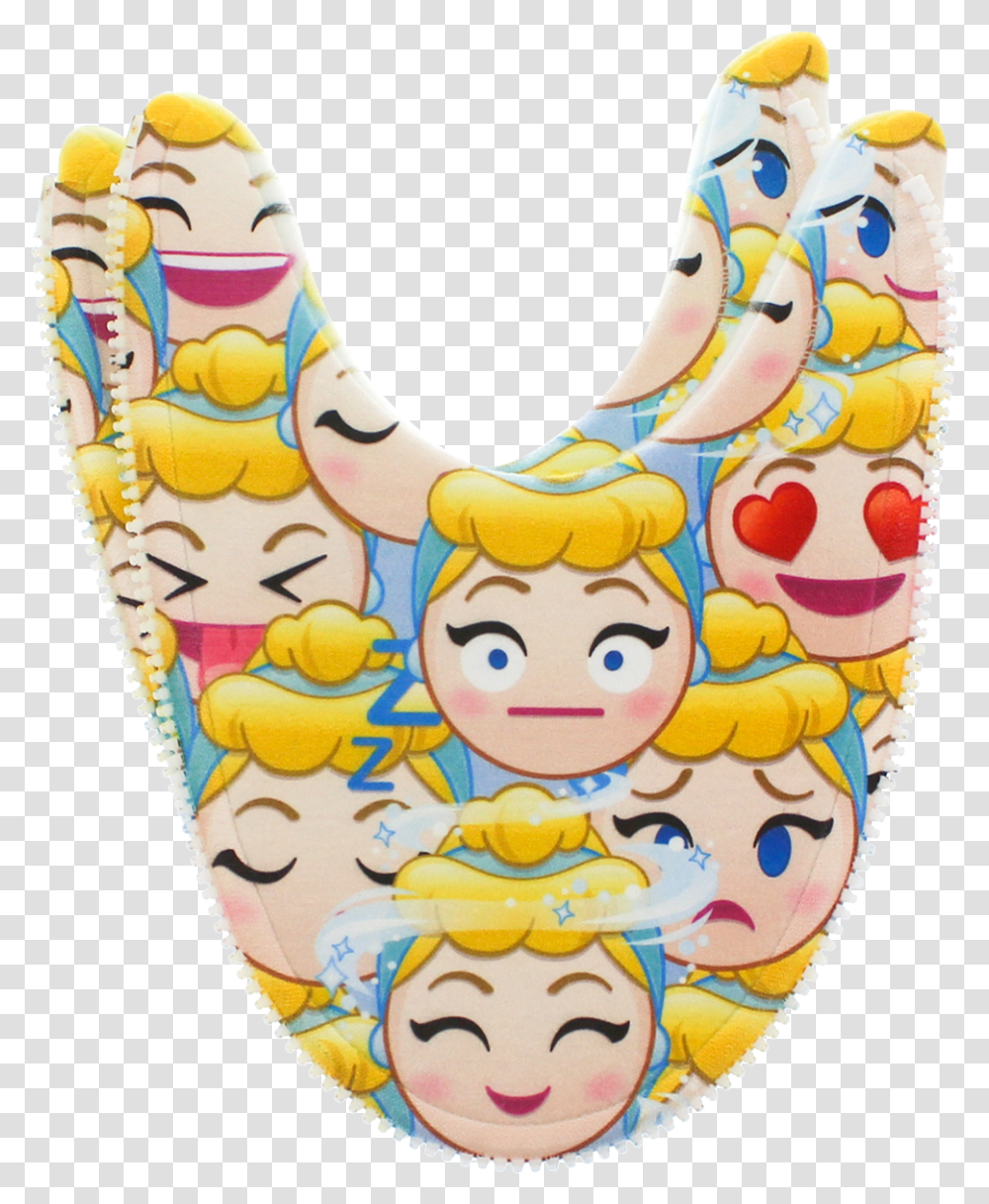 Cinderella Emoji Mix N Match Zlipperz SetClass Sock, Bib Transparent Png