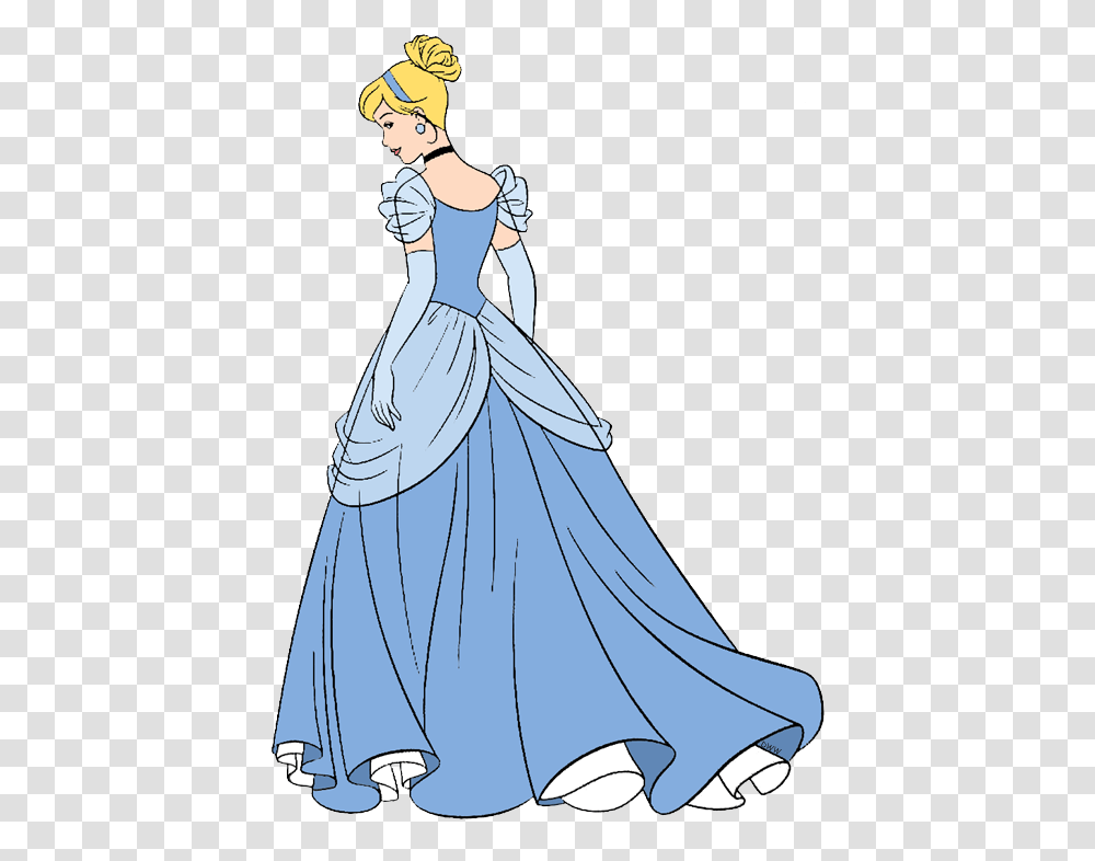 Cinderella From The Back, Apparel, Fashion, Gown Transparent Png