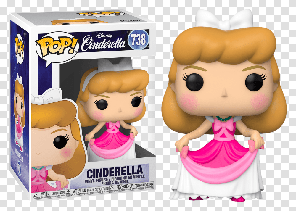 Cinderella Funko Pop, Doll, Toy, Advertisement, Person Transparent Png