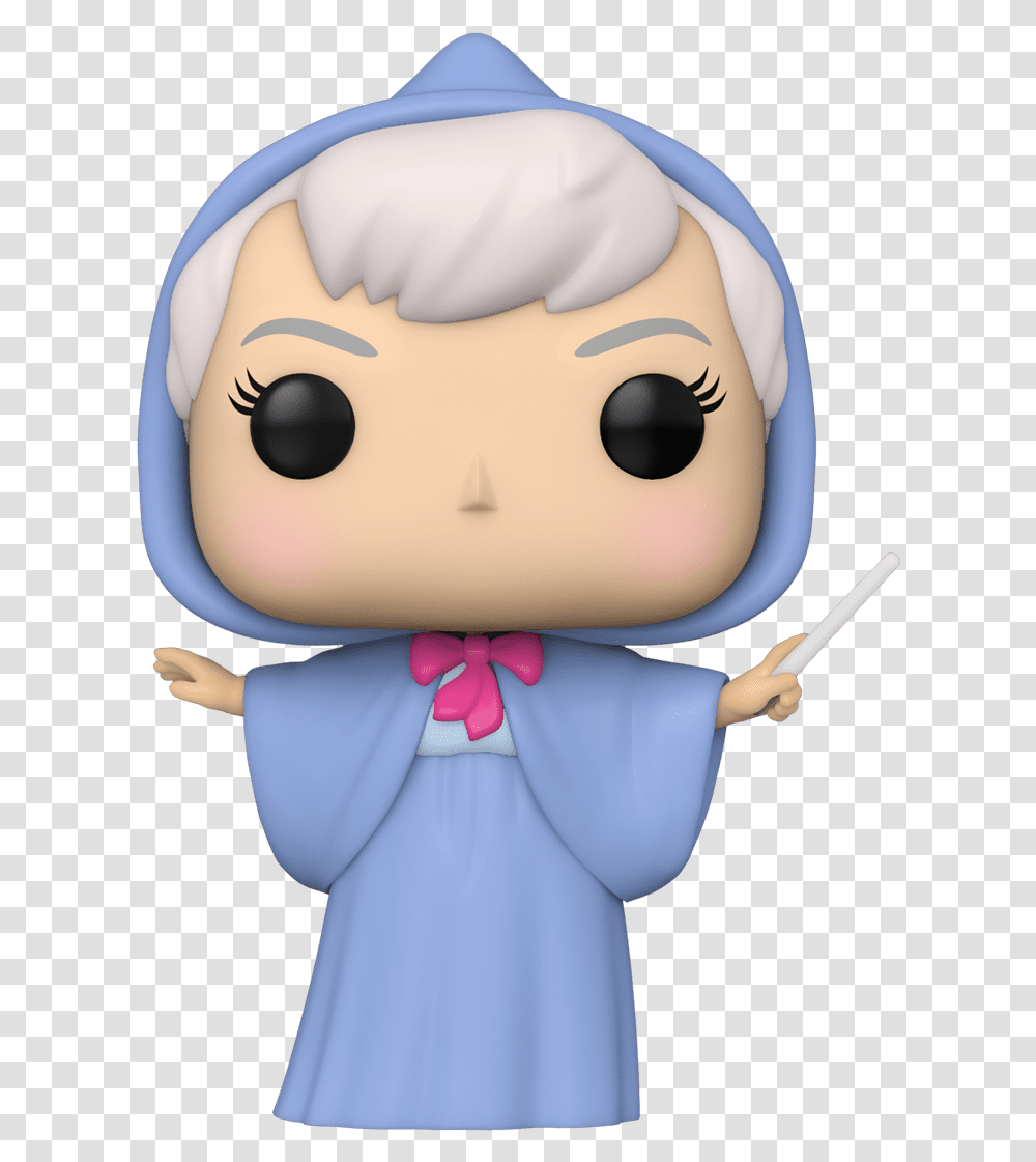 Cinderella Funko Pop Fairy Godmother, Doll, Toy, Person, Human Transparent Png