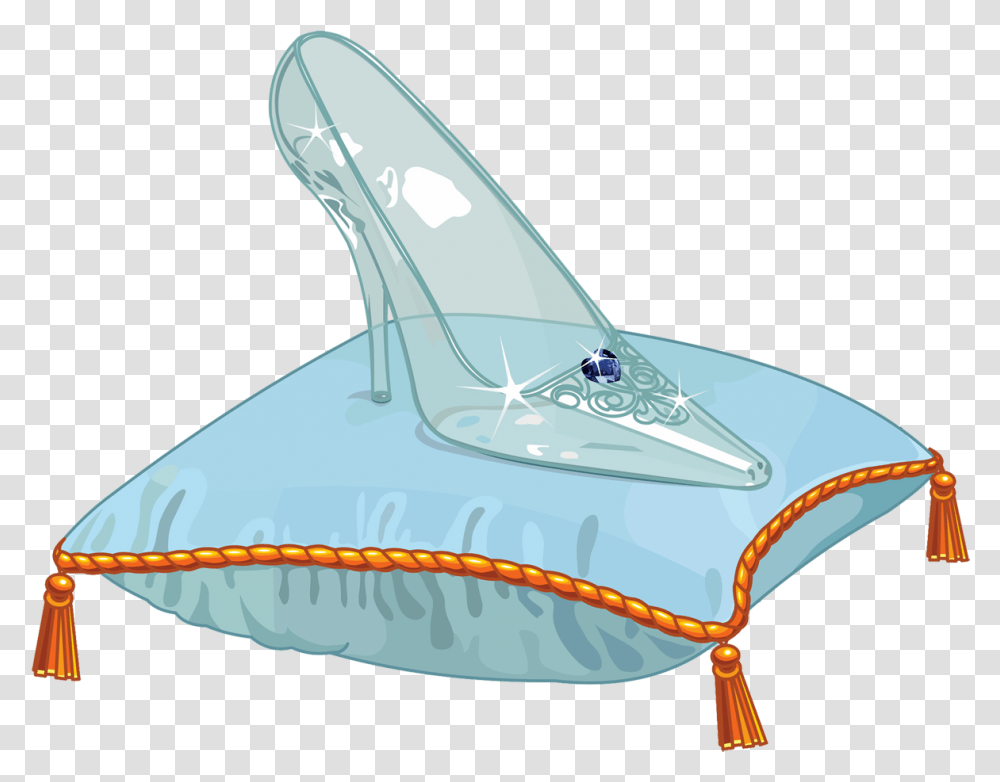 Cinderella Glass Slipper Clipart Pantoufle De Vair De Cendrillon, Vehicle, Transportation, Furniture, Car Transparent Png