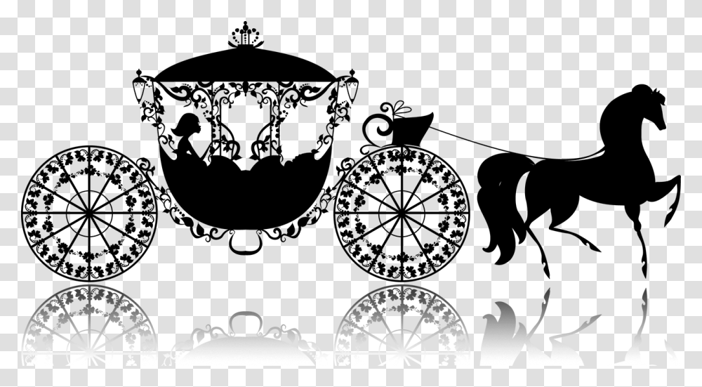 Cinderella Horse And Carriage Vector, Outdoors, Nature Transparent Png