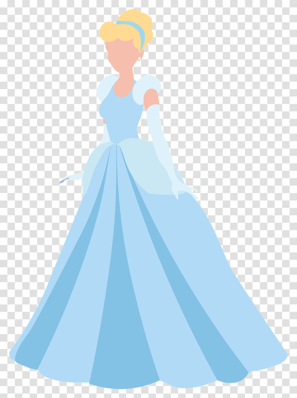 Cinderella Princess Disney Girl Story Dress Illustration, Female, Person, Woman Transparent Png