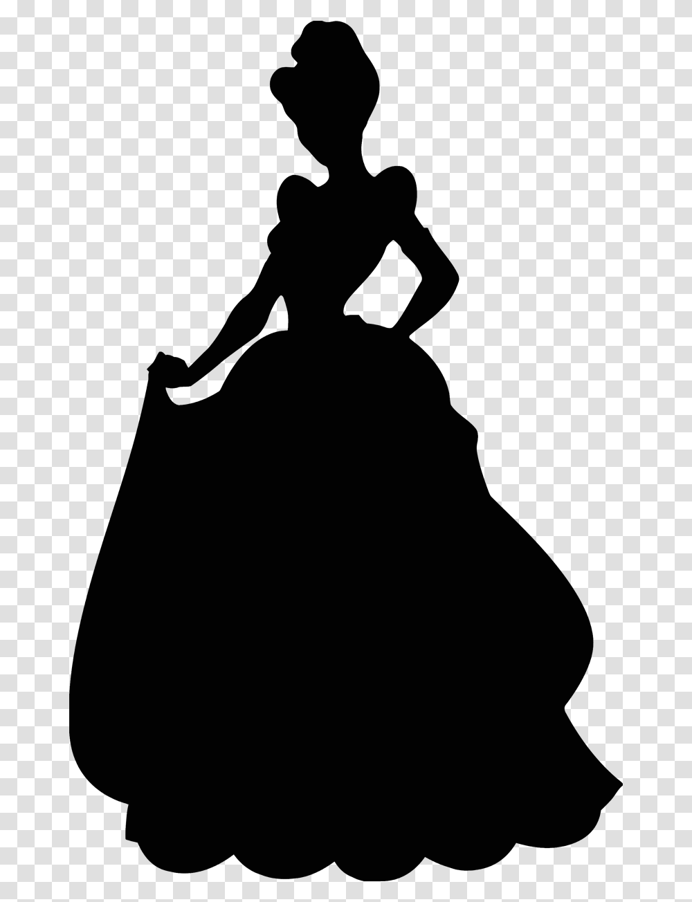 Cinderella Silhouette Disney Princess, Shovel, Cross Transparent Png