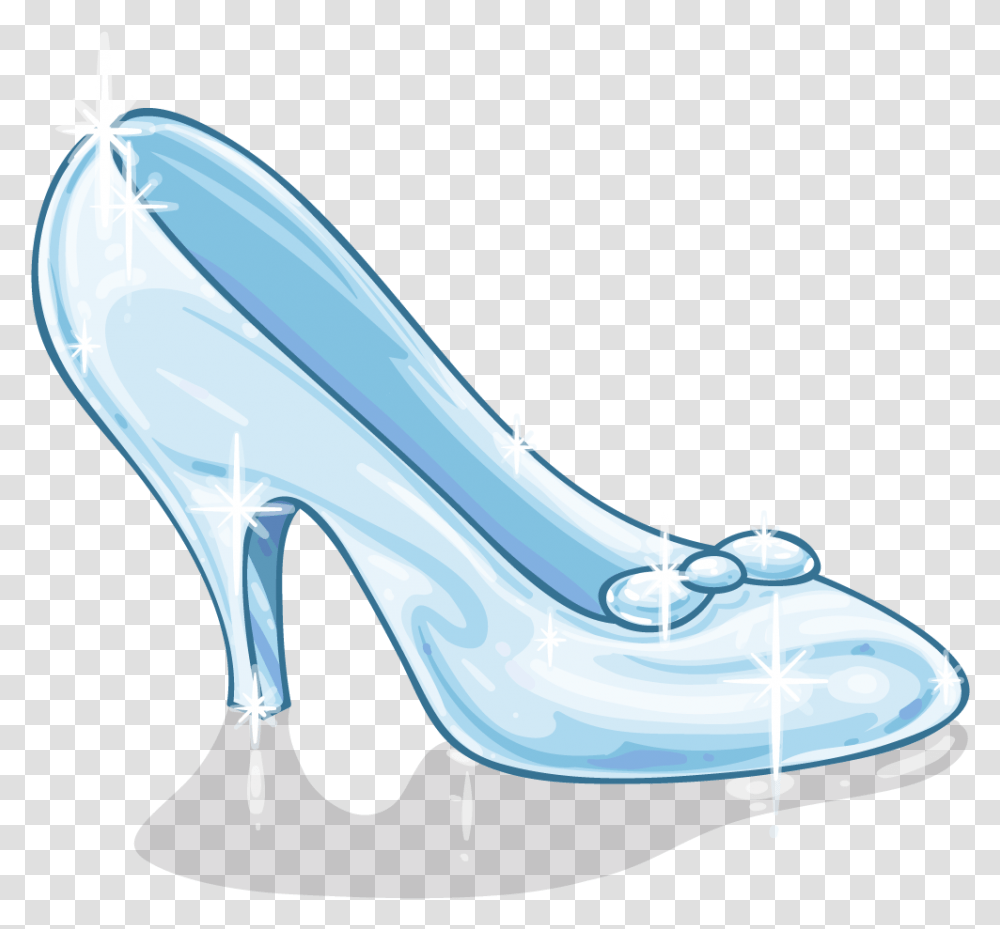 Cinderella Slipper Cinderella Cartoon Glass Slipper, Apparel, Shoe, Footwear Transparent Png