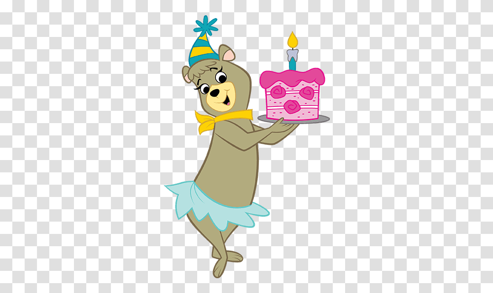 Cindy Bear With Birthday Cake Image, Toy, Clothing, Performer, Hat Transparent Png