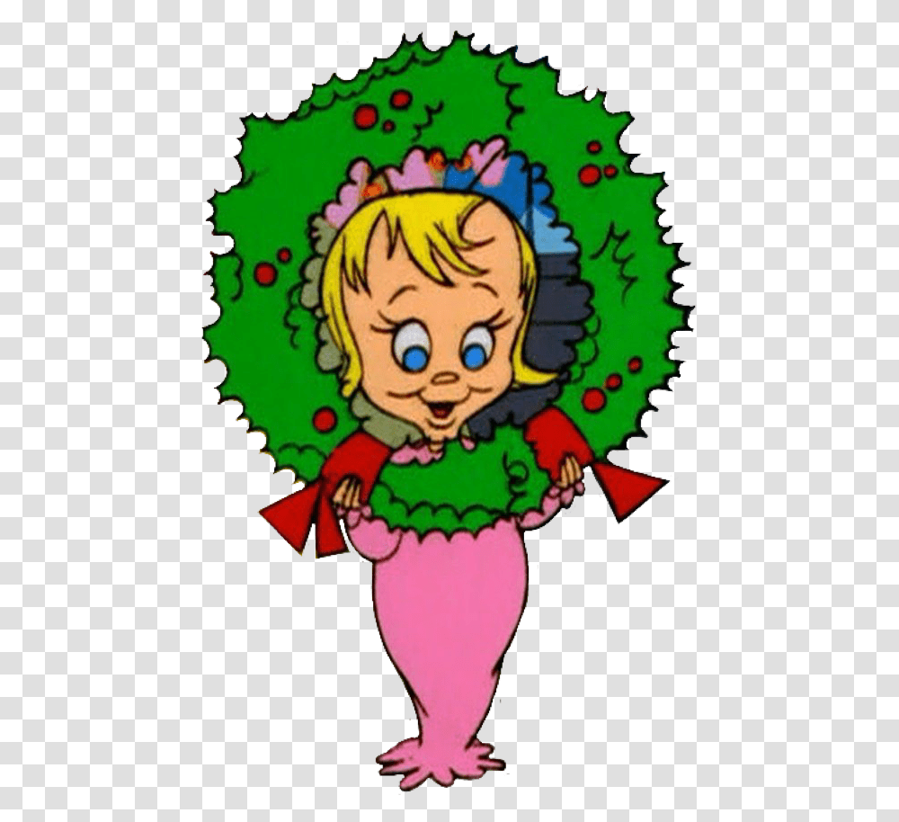 Cindy Lou Who The Grinch In 2020 Christmas Cartoons Cindy Lou Who, Elf, Poster, Advertisement, Head Transparent Png