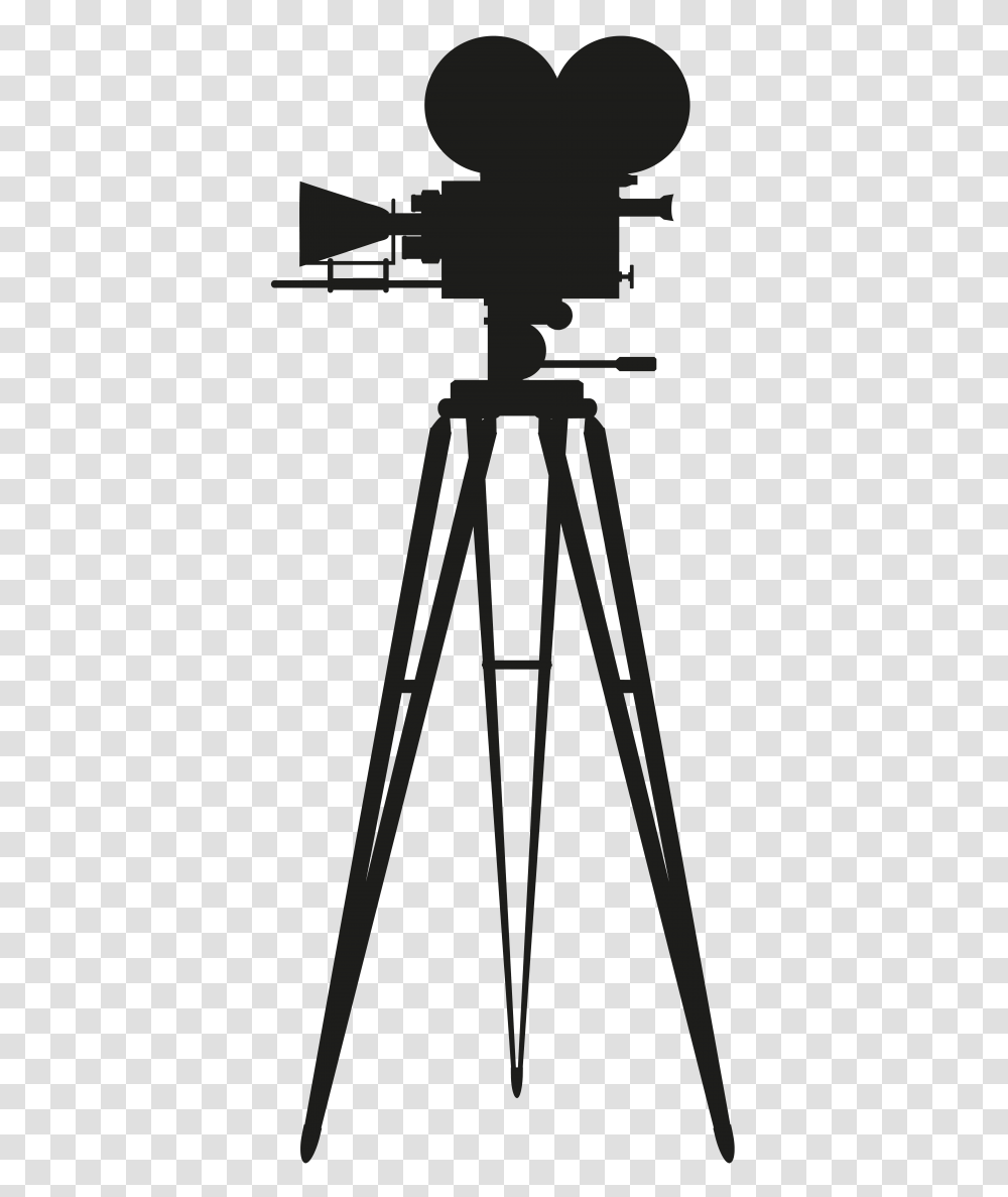 Cinema Camera Silhouette, Tripod, Cross, Telescope Transparent Png