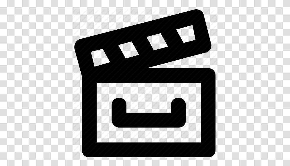 Cinema Clapboard Clapper Director Movie Icon, Furniture, Cushion, Scoreboard, Bumper Transparent Png