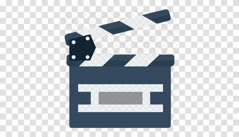 Cinema Clapboard Icon Horizontal, Label, Text, Mailbox, Letterbox Transparent Png