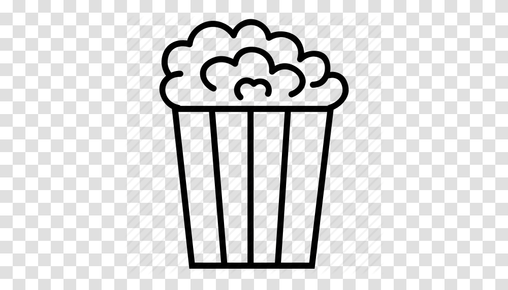 Cinema Junk Food Popcorn Snacks Theatre Icon, Cylinder, Tin, Trash Can, Rug Transparent Png
