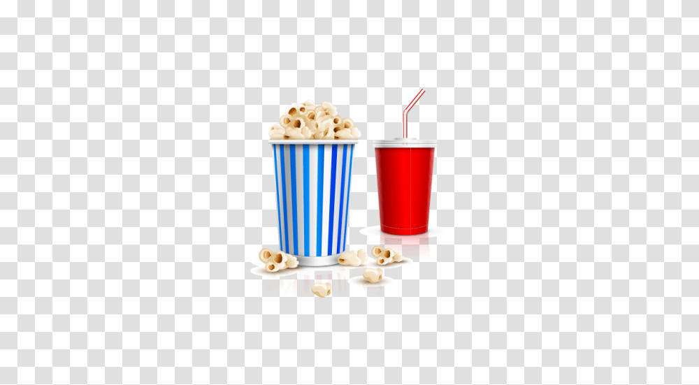 Cinema Popcorn And Drink Free Vector And The Graphic Cave, Food, Snack, Beverage, Soda Transparent Png