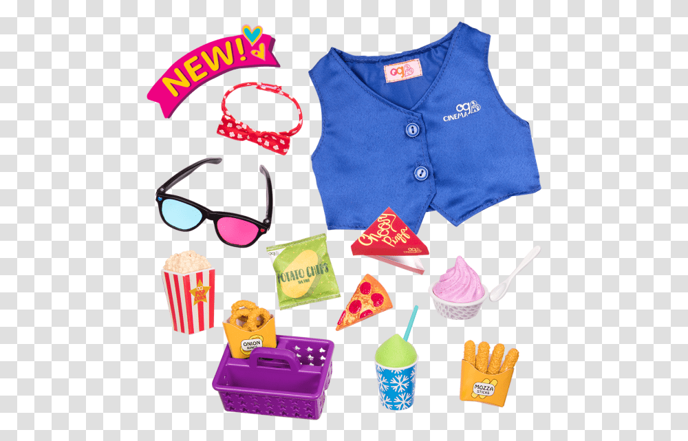 Cinema Snacks Movie Accessory For 18 Inch Dolls Our Generation New Dolls, Apparel, Sunglasses, Accessories Transparent Png