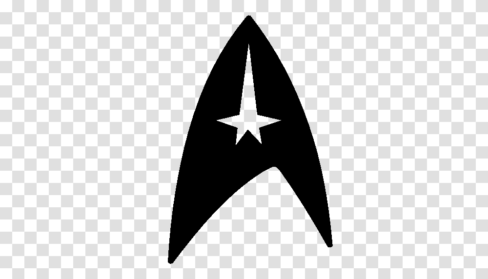 Cinema Star Trek Symbol Icon Windows Iconset, Star Symbol, Stencil Transparent Png