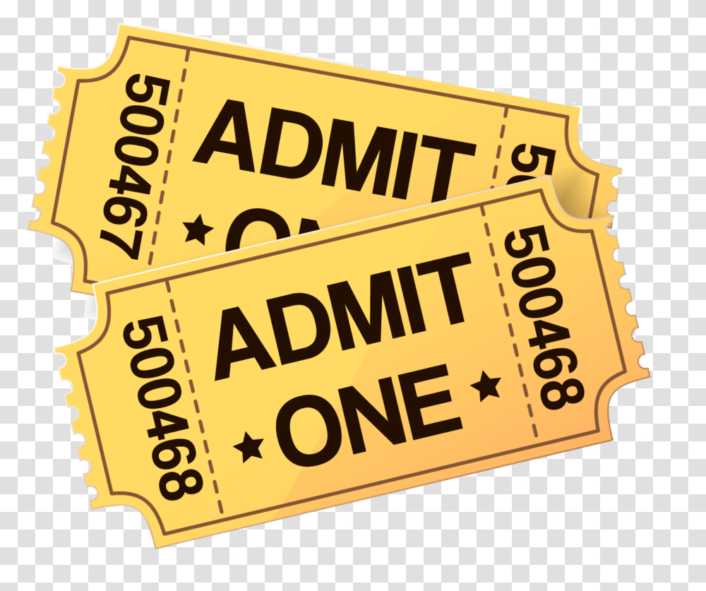 Cinema Ticket Film Clip Art Admit One Tickets Clipart, Paper Transparent Png