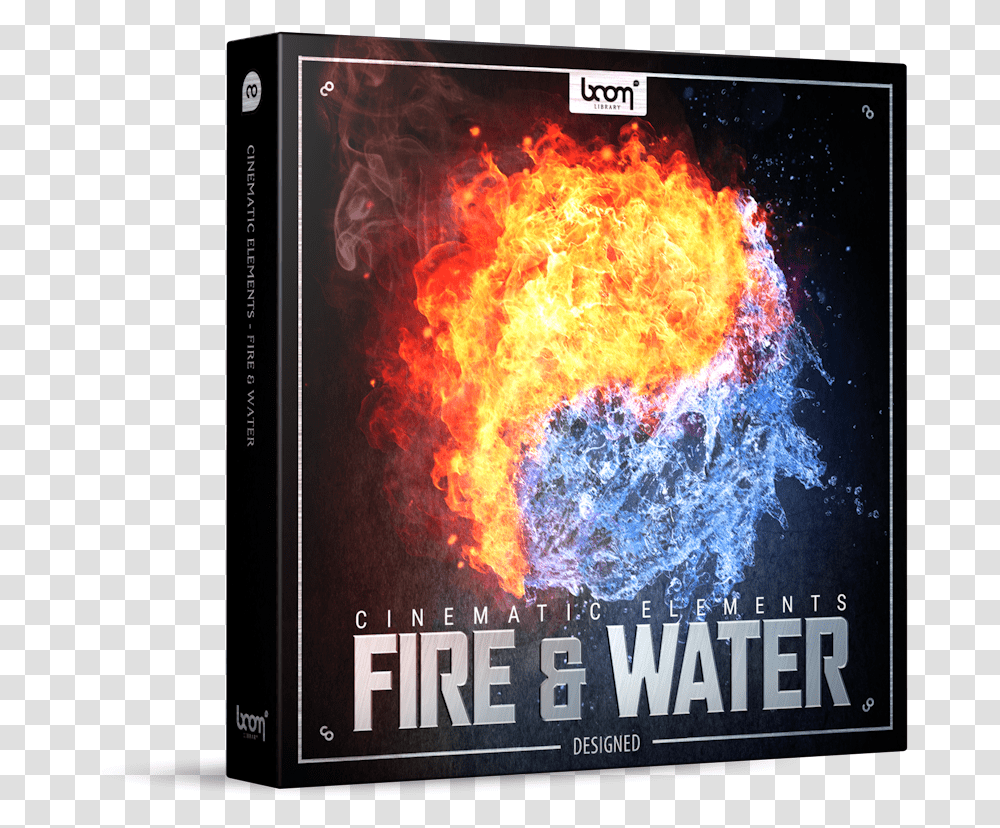 Cinematic Elements Fire Amp Water, Poster, Advertisement, Screen, Electronics Transparent Png