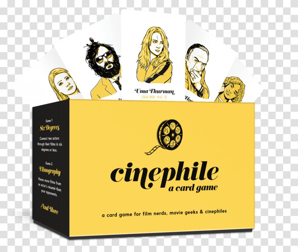 Cinephilebox Cinephile A Card Game, Poster, Advertisement, Flyer, Paper Transparent Png