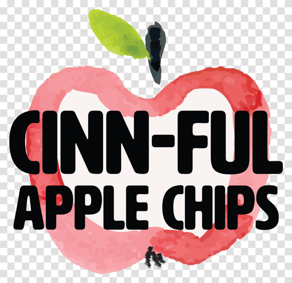 Cinn Fulapplechips Apple, Label, Plant, Food Transparent Png