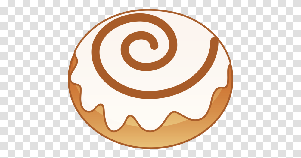 Cinnamon Bun Clip Art, Sweets, Food, Bread, Dessert Transparent Png