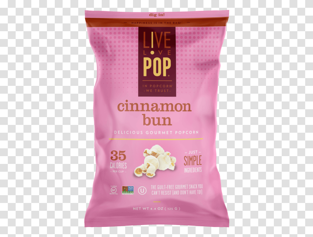 Cinnamon Bun Live Love Pop Lime, Food, Popcorn, Bottle, Poster Transparent Png