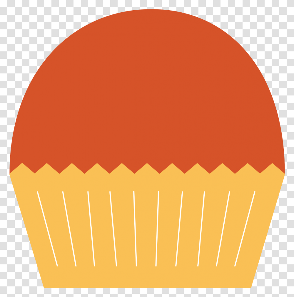 Cinnamon Cupcake Clipart Orange Cupcake Clipart, Dessert, Food, Cream, Creme Transparent Png