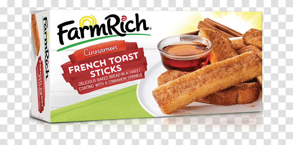 Cinnamon French Toast Sticks Farm Rich Original French Toast Sticks, Bread, Food, Hot Dog, Paper Transparent Png