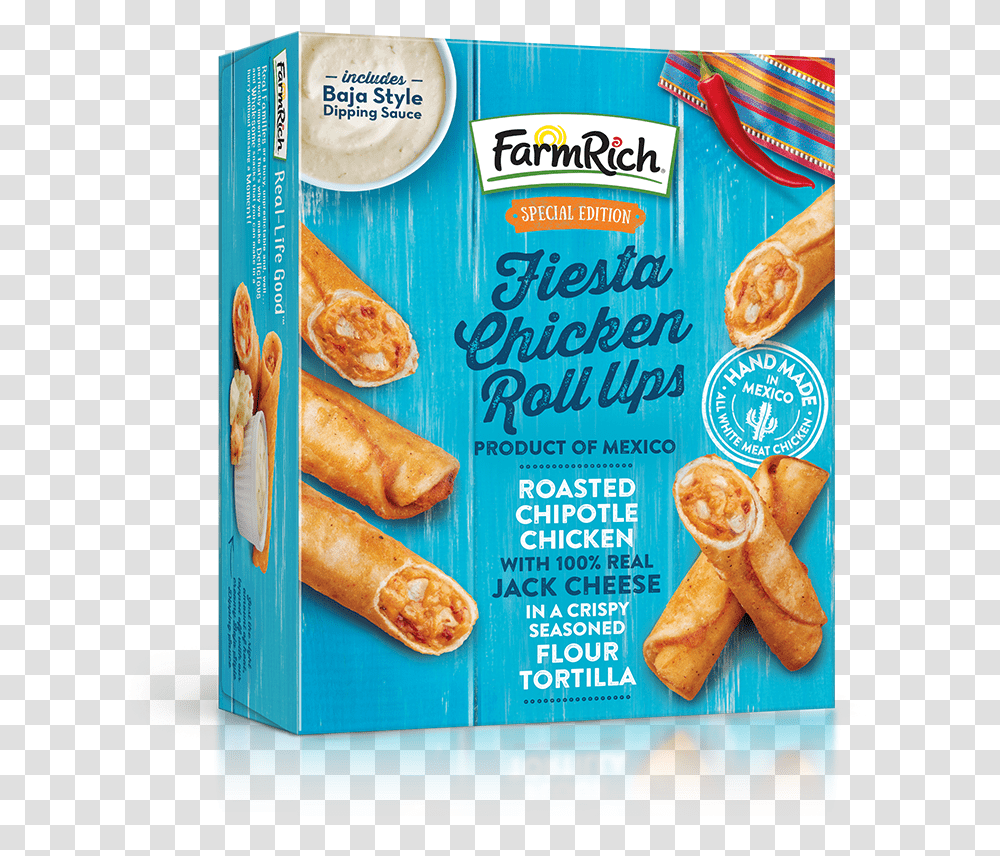 Cinnamon French Toast Sticks Fiesta Chicken Roll Ups Farm Rich, Bread, Food, Hot Dog, Bread Loaf Transparent Png