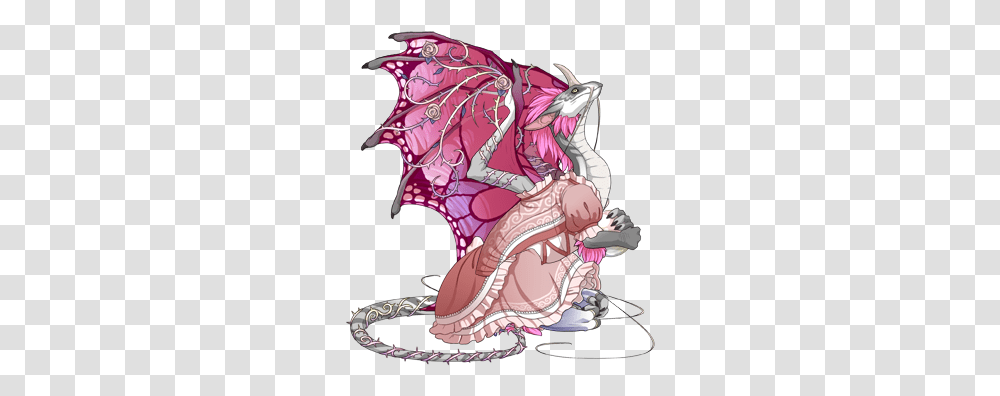 Cinnamon Roll And Sinamon Above You Dragon Share Female Pink Dragon, Person, Human, Clothing, Apparel Transparent Png