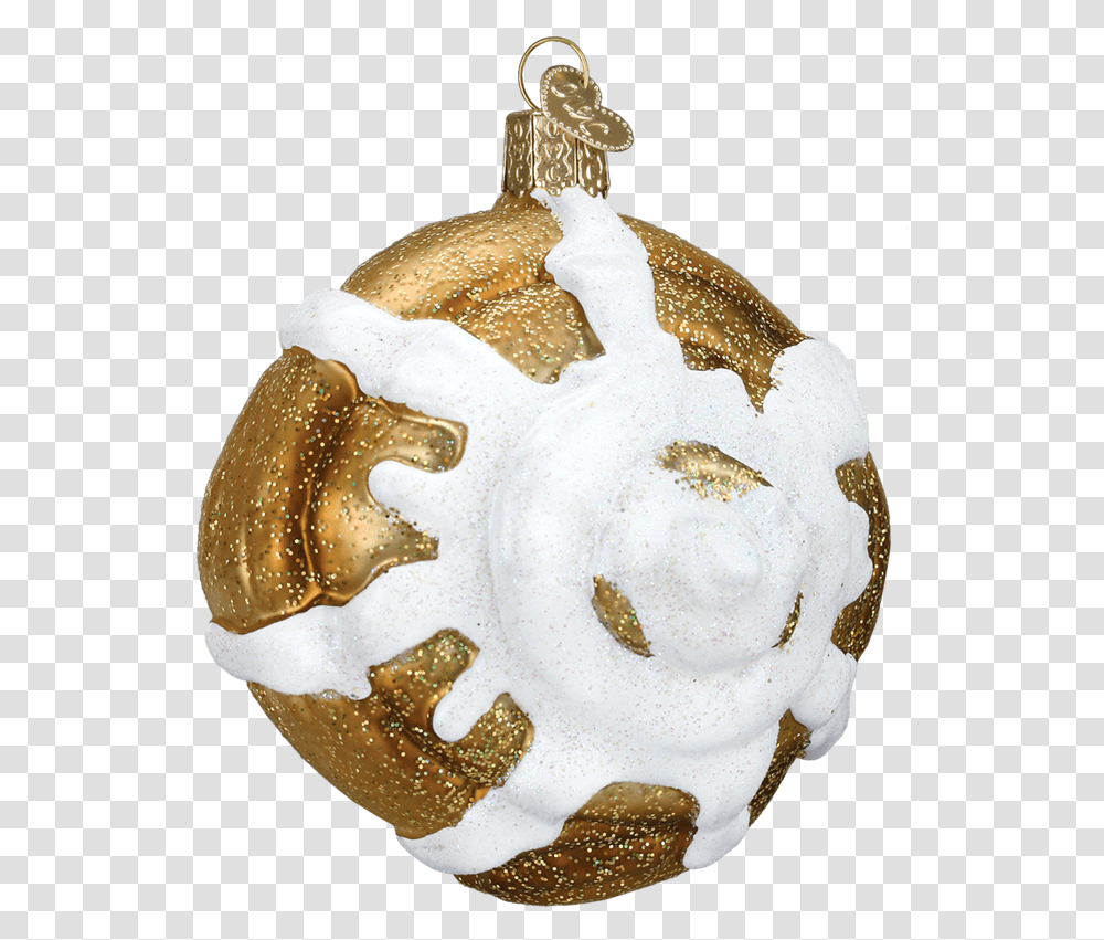 Cinnamon Roll Christmas Ornament Locket, Snowman, Nature, Food, Plant Transparent Png